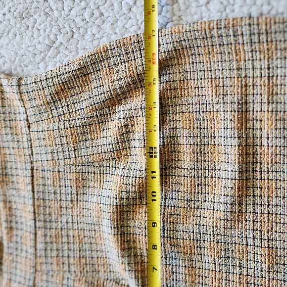 Grace Karin Tan and Cream Tweed Midi Dress Sz S NWT Cap Sleeve Pencil Dress NWT - Picture 13 of 15